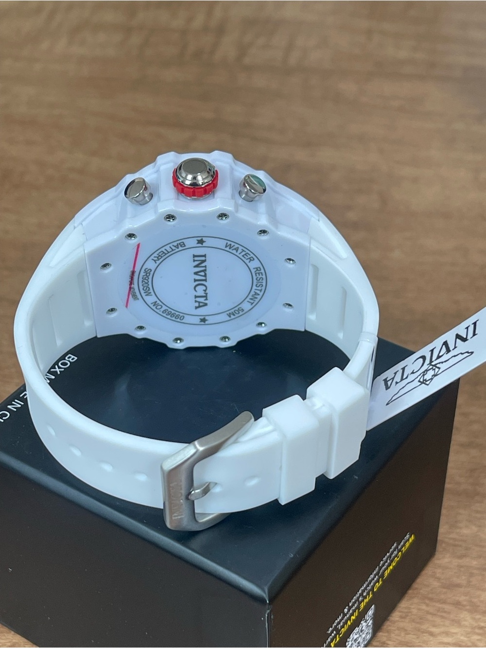 Invicta Racing Vaulthan Men's Watch - 44mm, White & Red (69660) New - Picture 9 of 12